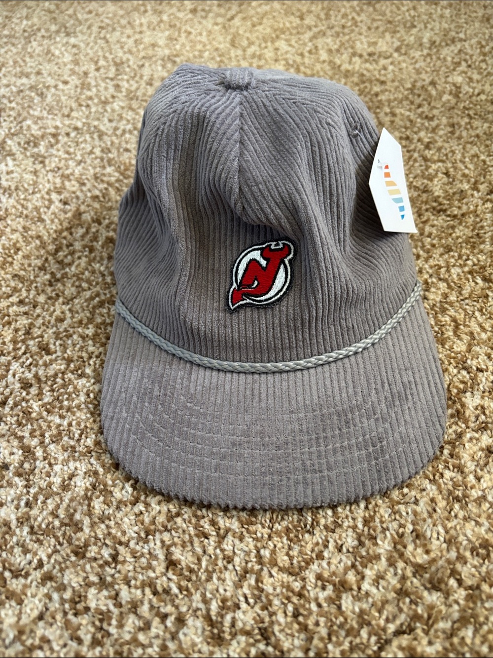 NWT || Snag || Unisex Corduroy New Jersey Devils Hockey Hat